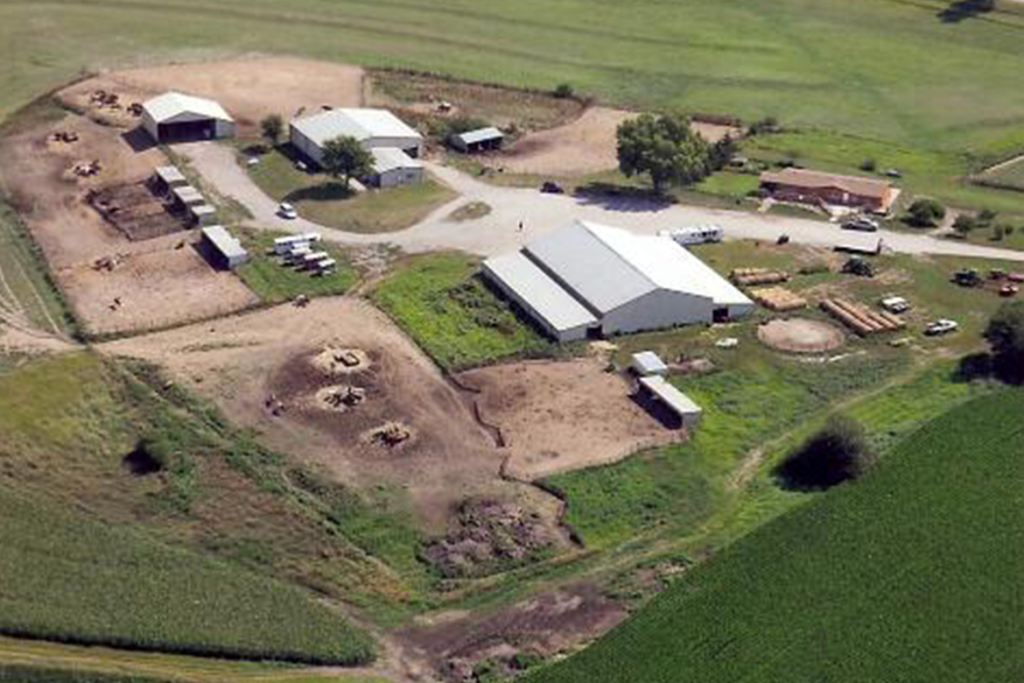 Aerial View Of The Farm